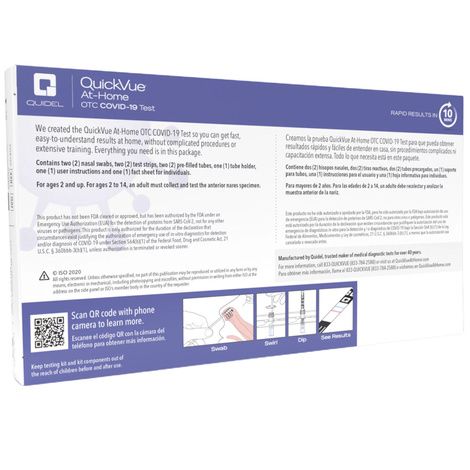 Shop Quidel Quickvue At Home Otc Covid Test Kit