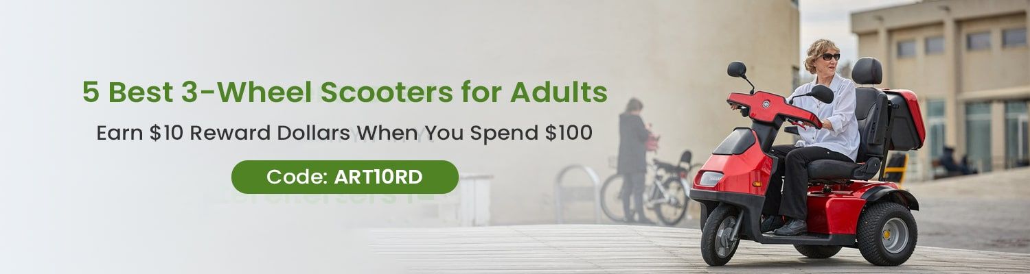 5 Best 3-Wheel Scooters for Adults
