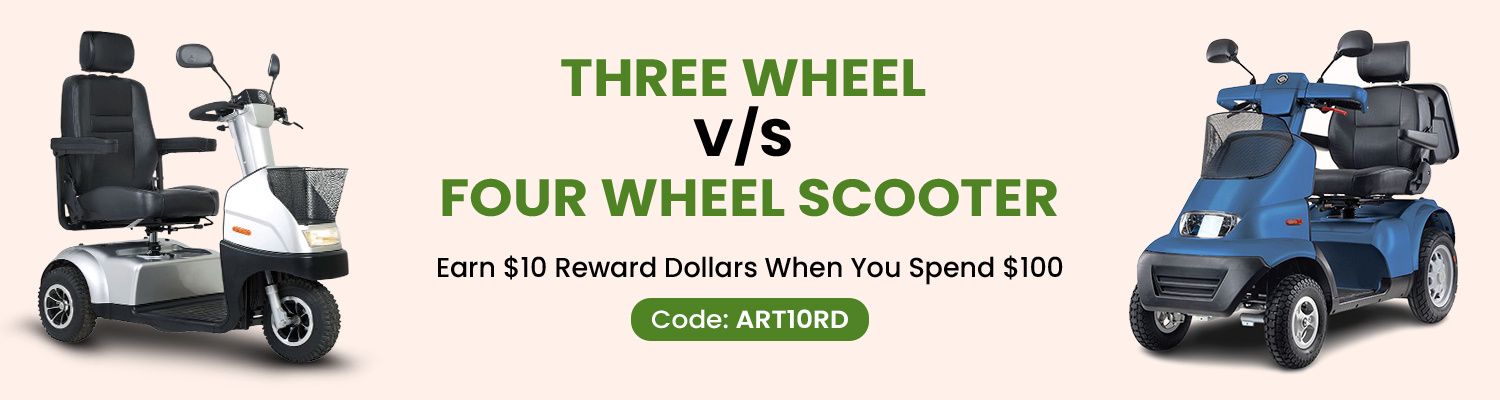 Three Wheel vs Four Wheel Scooter – The Pros & Cons