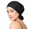 Chemo Beanies Amy Black Wavy Knit