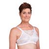 Trulife 4019 Jessica Cami Style Lace Accent Mastectomy Bra-White Front View