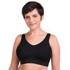 Trulife 330 Sophia Activity Softcup Mastectomy Bra-Black Front View