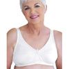 ABC Lace Trim Soft Cup Mastectomy Bra Style 120 - White