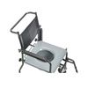  Drive Portable Upholstered Wheeled Drop Arm Commode