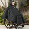 CareActive Wheelchair Winter Poncho - Black color