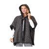 Silverts Womens Reversible Faux Fur Poncho