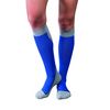 Sport Sock 15-20 mmHg Closed Toe Knee High - Royal Blue/Grey