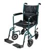 Graham-Field Aluminum Transport Chair in Green Color