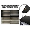 AdirOffice Extra Wide Wood Construction Paper Organizer