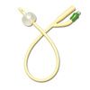 Medline Two-Way Silicone-Elastomer Coated Coude Tip Latex Foley Catheter - 10cc Balloon Capacity