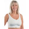 Wear Ease Post Surgery Compression Bra - White Front