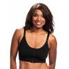 Wear Ease Allyson Post Surgical Bra-Black Front View