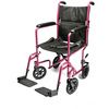 Graham-Field Aluminum Transport Chair in Pink Color