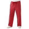 Medline Newport Ave Unisex Stretch Fabric Scrub Pants with Drawstring - Red