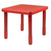 Childrens Factory Value 24 Inches Square Table - Candy Apple Red
