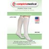 Complete Medical Below Knee 15-20 mmHg Anti-Embolism Stockings With Inspection Toe