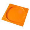 Non Slip Plate Square Dish - Orange