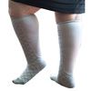 Xpandasox Plus Size/Wide Calf Cotton Blend Diamond Knee High Compression Socks