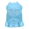 Mirage Technicolor Angel Rhinestone Dog Dress in Baby Blue Color