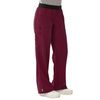 Medline Pacific Ave Womens Stretch Fabric Wide Waistband Scrub Pants - Wine