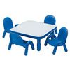  Childrens Factory Baseline Toddler 30 Inches Square Table And Chairs Set - Royal Blue