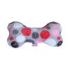 Mirage 6-Inch Plush Bone Dog Toy - Pink Party Dots