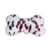 Mirage 6-Inch Plush Bone Dog Toy - Snow Leopard