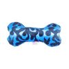 Mirage Plush Bone Dog Toy - Blue Flame
