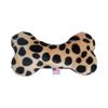 Mirage 6-Inch Plush Bone Dog Toy - Brown Leopard