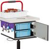 Clinton Pediatric Series Phlebotomy Cart - Two plastic bins slide out on plastic channels