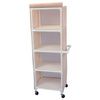 Medical Four Shelf Linen Cart With Cover - 42 inch x 20 inch