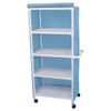 Medical Four Shelf Linen Cart With Cover - 32 inch x 20 inch