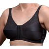 Nearly Me 670 Lace Front Closure Mastectomy Bra-Black