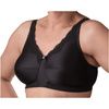 Nearly Me 680 Lace Accent Mastectomy Bra - Black