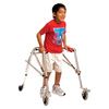 Kaye Wide Posture Control Four Wheel Walker With Front Swivel And Silent Rear Wheel For Adolescent