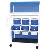 MJM International Hydration Ice Cart with Three Water Coolers
