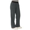 Medline Pacific Ave Womens Stretch Fabric Wide Waistband Scrub Pants - Charcoal