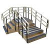 Bailey Dual Platform Right Angle Bariatric Training Stairs