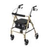 Mabis DMI Ultra Lightweight Aluminum Rollator With Curved Padded Back Rest