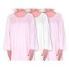 Dignity Pajamas 3-Pack Womens Cotton Long sleeve Patient Gown