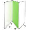 AdirOffice Double-Sided Whiteboard and Flannel Partition