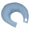 Hermell Comfy Pillow with Blue Satin Zippered Cover