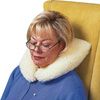 Hermell Neck Pillow with Imitation Sheepskin Zippered Cover