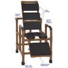 MJM International WoodTone Reclining Shower Chair