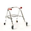 Kaye PostureRest Four Wheel Walker With Seat And Installed Silent Rear Wheel For Adolescent