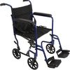ProBasics Aluminum Transport Wheelchair - Blue