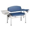 Clinton SC Series Extra-Wide Padded Blood Drawing Chair with Padded Flip Arm and Drawer