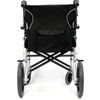 Back view (with Carry Pouch) of  Ergo Flight-TP Ultra Lightweight Manual Wheelchair
