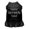 Mirage Cant Hold My Licker Screen Print Dog Dress in Black Color