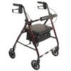  ProBasics Rollator Walker with Seat - Burgundy Flame